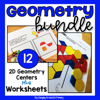 Preview of 2D Shapes Centers and Problem Solving Activities