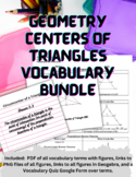 Geometry Centers of Triangles Vocabulary Bundle (with Goog