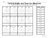 Geometry - Central Angles and Their Arcs - Measures - Matc