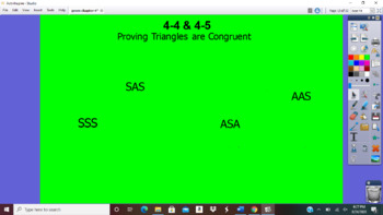 Preview of Geometry Ch 4: Congruent Triangles - Activinspire Flipcharts