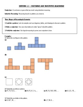 Preview of Geometry Chapter 1 Notes - Geometry Basics