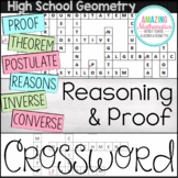 Geometry Chapter 2 Vocabulary Crossword - Reasoning & Proof