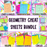 Geometry Cheat Sheet Bundle