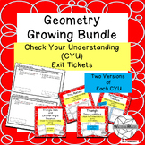 Geometry "Check Your Understanding" (CYU's) Exit Tickets: 