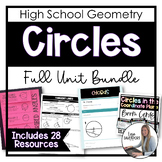Circles - Full Unit Notes and Activity Bundle