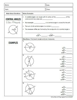 unit 10 circles answer key homework 5