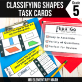 Geometry | Classifying 2D Shapes Math Task Cards - 5th Gra