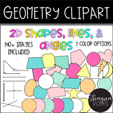 Geometry Clip Art {2D Shapes, Lines, and Angles}