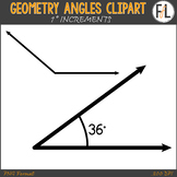 Geometry Clipart - Angles, 1 degree Increments