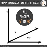 Geometry Clipart - COMPLEMENTARY ANGLES