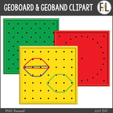 Geometry Clipart - Math Manipulatives - GEOBOARDS, GEOBAND SHAPES