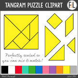Geometry Clipart - Math Manipulatives - TANGRAMS