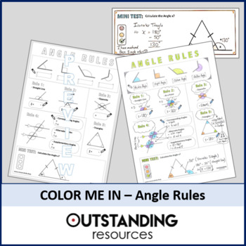 Preview of Angle Rules Doodle Sheet