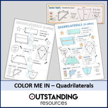 Preview of Area of Quadrilaterals Doodle Sheet