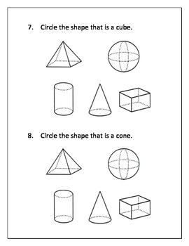 Geometry Common Core 2nd Grade by BarbB | Teachers Pay Teachers