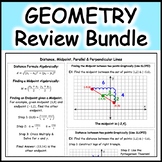 Geometry Common Core Regents Review and Test Prep Bundle