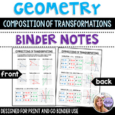 Geometry - Composition of Transformations Binder Notes