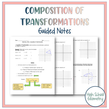 Preview of Geometry - Composition of Transformations Guided Notes