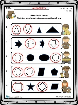 Geometry: Congruent Shapes by A KReative Touch | TpT
