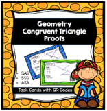 Geometry Congruent Triangles Proofs with QR Codes (Task Cards)