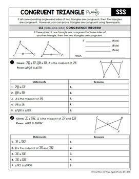 Congruent Triangles (Geometry Curriculum - Unit 4) by All ...