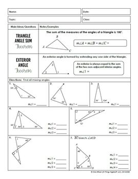 equilateral isosceles scalene triangle worksheet