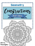 Geometry Constructions Directions, Practice, and Review - 