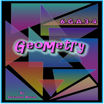 Preview of Geometry: Coordinate Planes, Surface Area, and Nets - CCSS 6.G.A.3-4