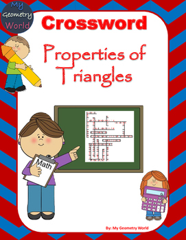 Geometry Crossword Puzzle: Properties of Triangles by My Geometry World