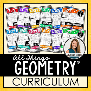 Preview of Geometry Curriculum | All Things Algebra®