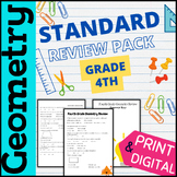 Geometry Curriculum - Fourth Grade Geometry Review sheets 