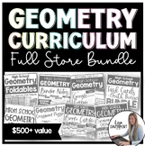 Geometry Curriculum Bundle | Foldables, Notes, Homework, A