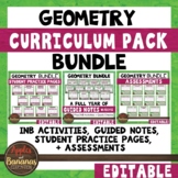 Geometry Curriculum Pack Bundle - Editable