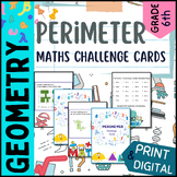 Geometry Curriculum - Perimeter And Area Challenge Cards -