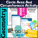 Geometry Curriculum - Seventh Grade Circle Area And Circum