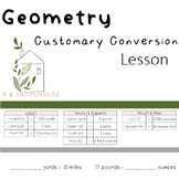 Geometry: Customary Measurement Conversion | Complete Math Lesson