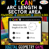 Geometry DIGITAL Game | Arc Length & Sector Area | Distanc