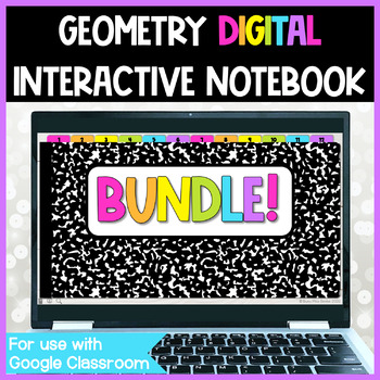 Preview of Geometry DIGITAL Interactive Notebook BUNDLE for Distance Learning