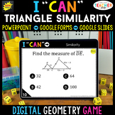 Geometry DIGITAL Math Game for High School | Triangle Similarity 