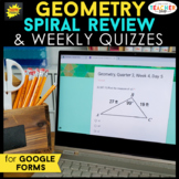 Geometry DIGITAL Math Spiral Review | Homework, Warm Ups, 