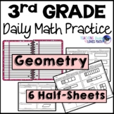 Geometry Daily Math Review 3rd Grade Bell Ringers Warm ups