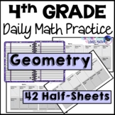 Geometry Daily Math Review 4th Grade Bell Ringers Warm ups
