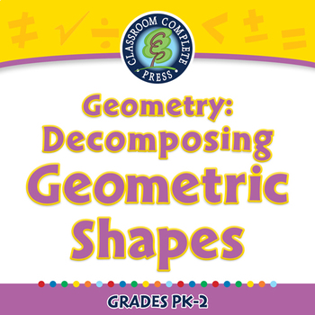 Preview of Geometry: Decomposing Geometric Shapes - NOTEBOOK Gr. PK-2