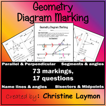Preview of Geometry Diagram Marking Activity