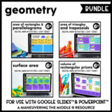 Geometry Digital Math Activity Bundle | Area, Surface Area, & Volume | 6th Grade