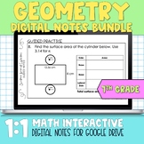 Geometry 7th Grade Math Digital Notes for Google Slides