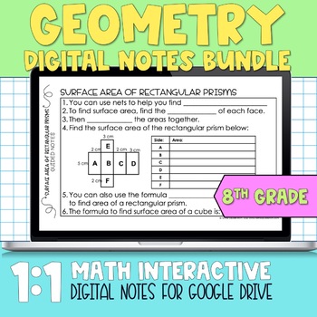 Preview of Geometry Digital Notes