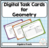 Geometry Digital Task Cards Algebraic Proofs