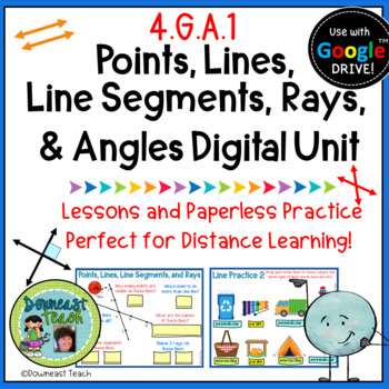 Preview of Geometry Digital Unit 1: Points, Lines, Line Segments, Rays, and Angles