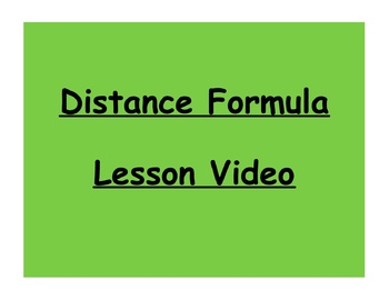 Preview of Geometry Distance Formula Lesson Video